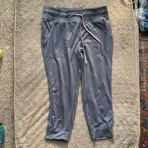 Cropped Gray yoga joggers